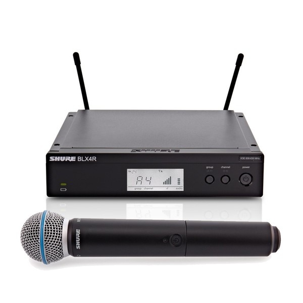 Shure Blx24RE/B58 Handheld Wireless microphone system With Rack Mnt